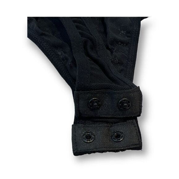 Forever 21 Black Lace Sheer Lingerie Thong Bodysuit Size Medium NWT - Picture 5 of 5